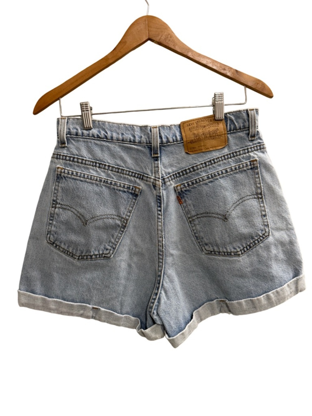 Vintage 1990s Levi’s 954 Orange Tab Denim Shorts Size 11 Made in USA - Picture 2 of 10